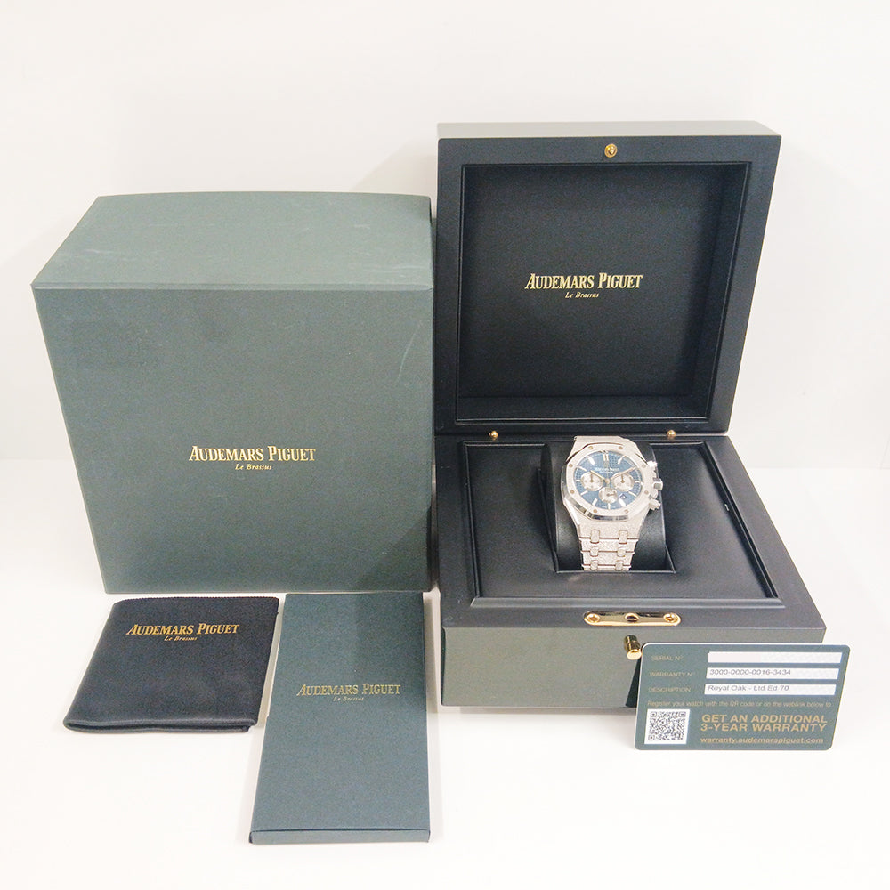 Audemars Piguet Royal Oak Frosted Gold Chronograph 41mm 26331BC.GG.1224BC.02 – Blue Dial