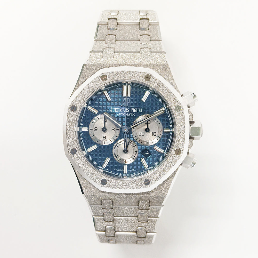Audemars Piguet Royal Oak Frosted Gold Chronograph 41mm 26331BC.GG.1224BC.02 – Blue Dial