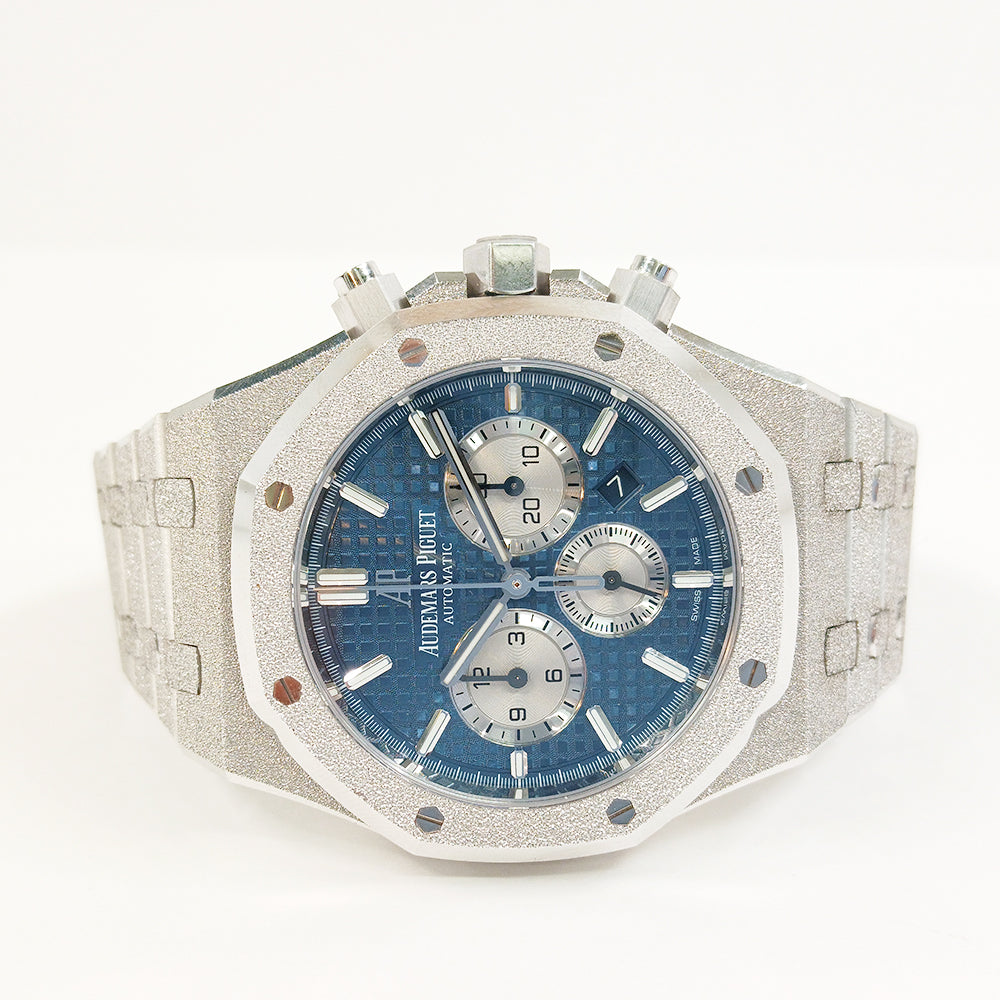 Audemars Piguet Royal Oak Frosted Gold Chronograph 41mm 26331BC.GG.1224BC.02 – Blue Dial