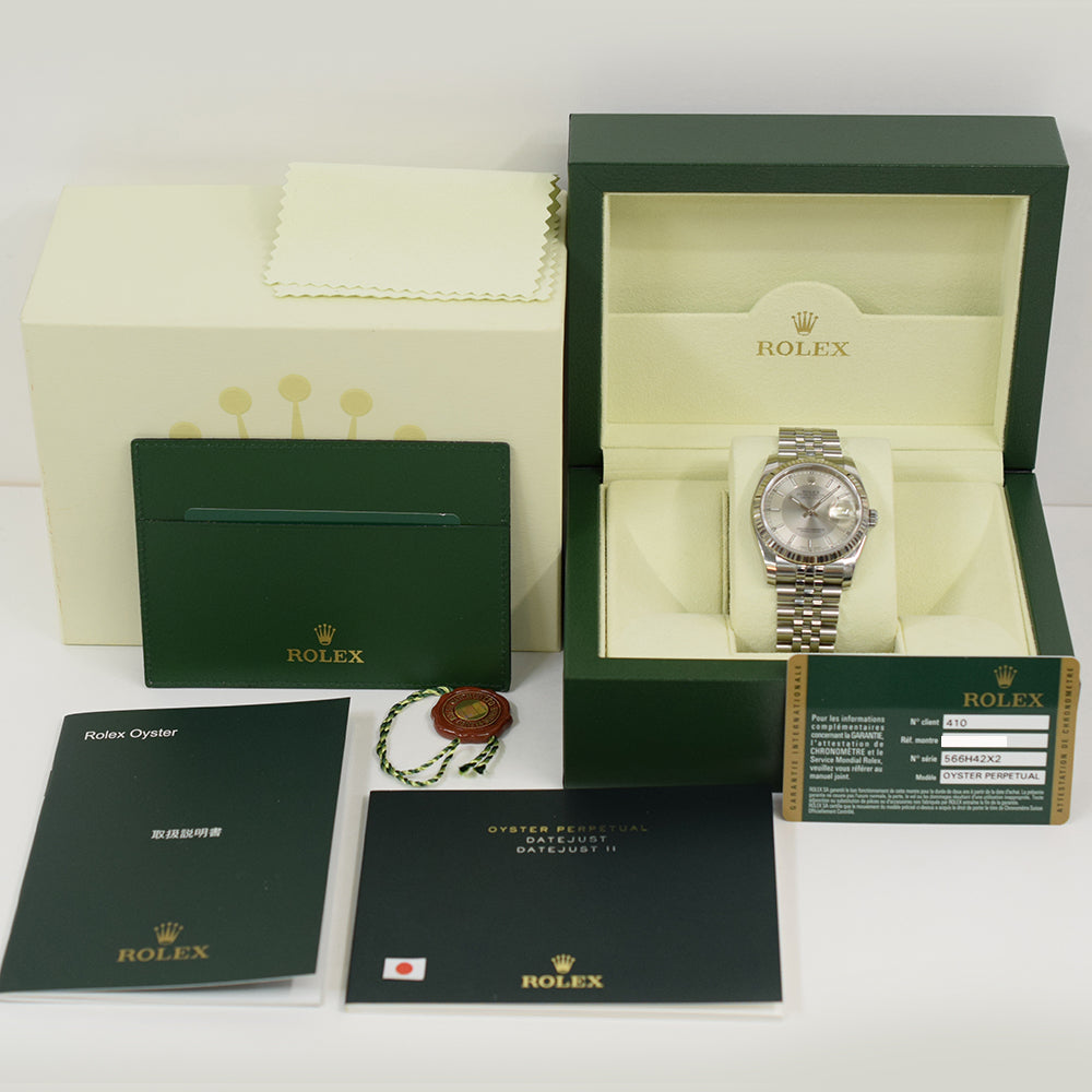 Rolex Datejust 36mm Steel and White Gold 126234 – Silver Dial