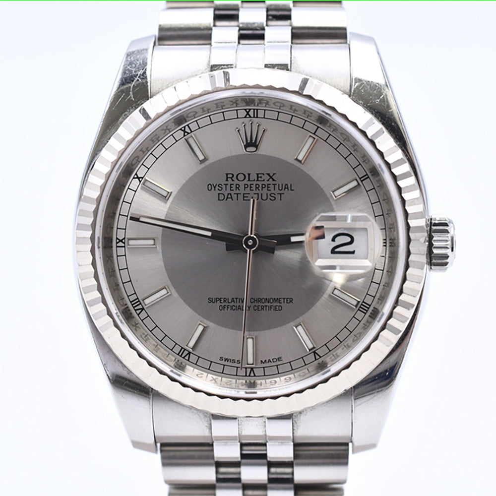 Rolex Datejust 36mm Steel and White Gold 126234 – Silver Dial