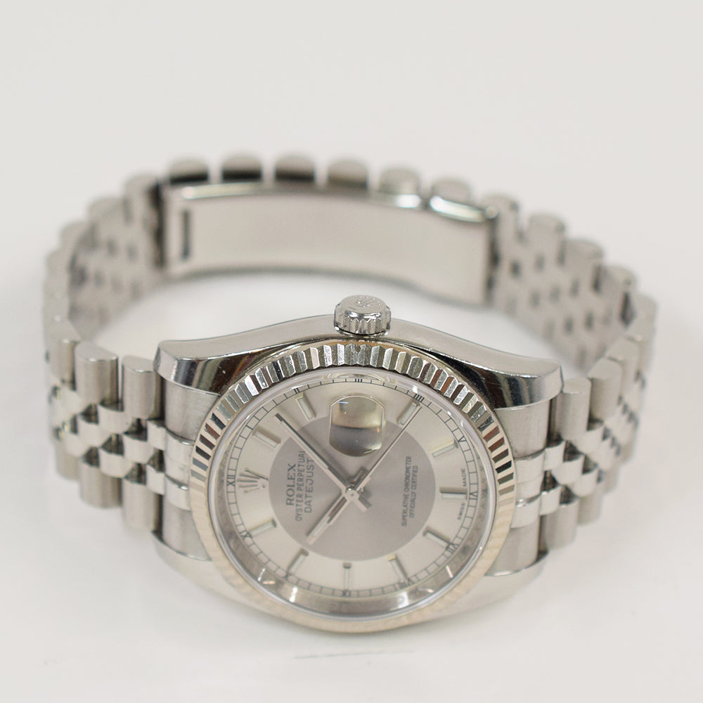 Rolex Datejust 36mm Steel and White Gold 126234 – Silver Dial