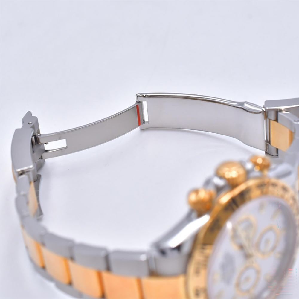 Rolex Cosmograph Daytona 40mm Steel and Yellow Gold 116503 – White Dial