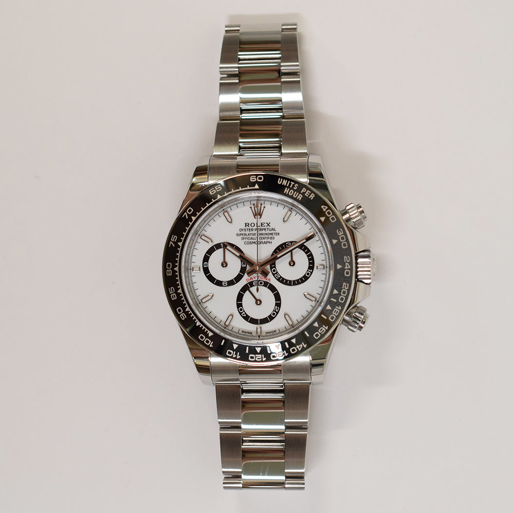 Rolex Cosmograph Daytona 40mm Steel Ceramic Bezel 126500LN – White Dial