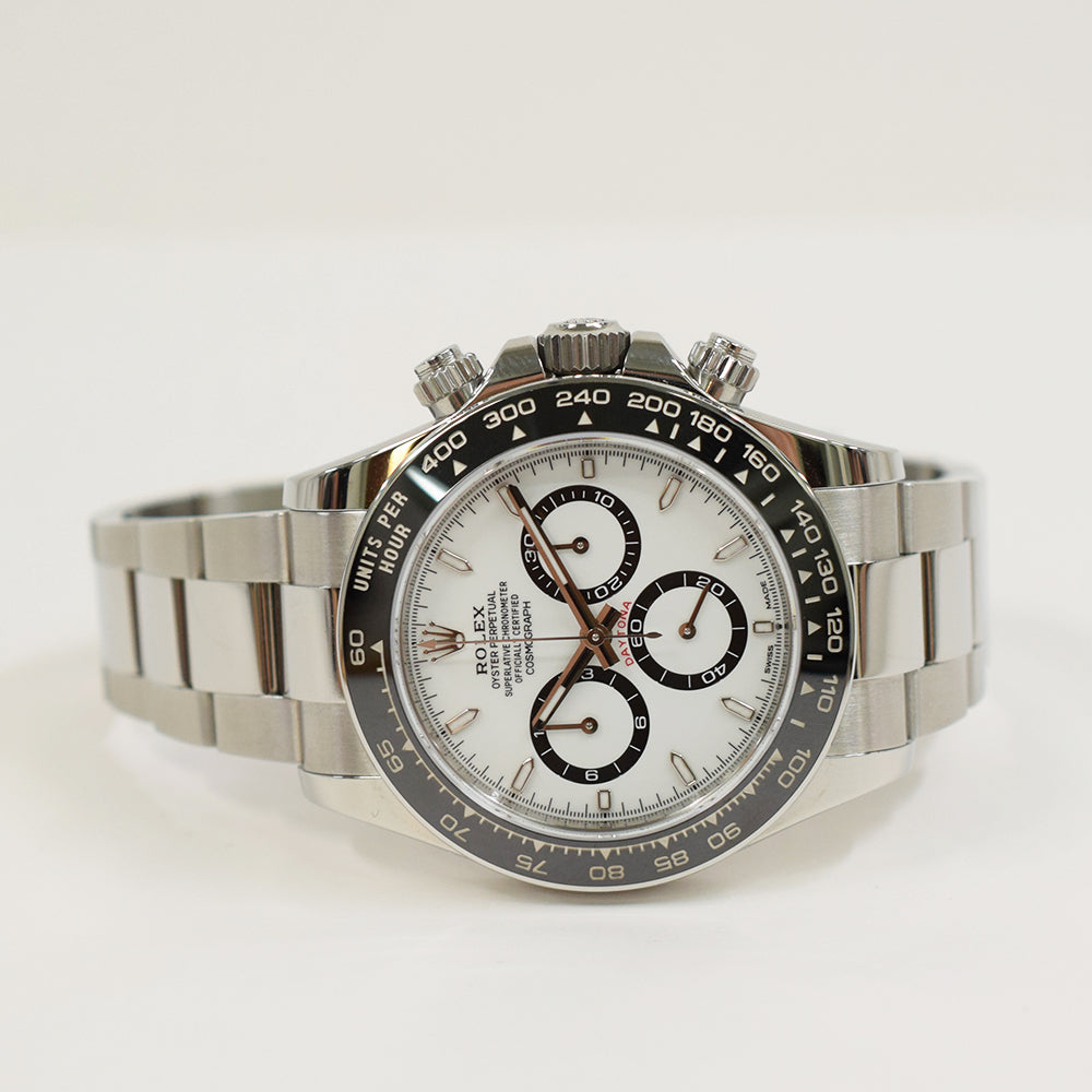 Rolex Cosmograph Daytona 40mm Steel Ceramic Bezel 126500LN – White Dial