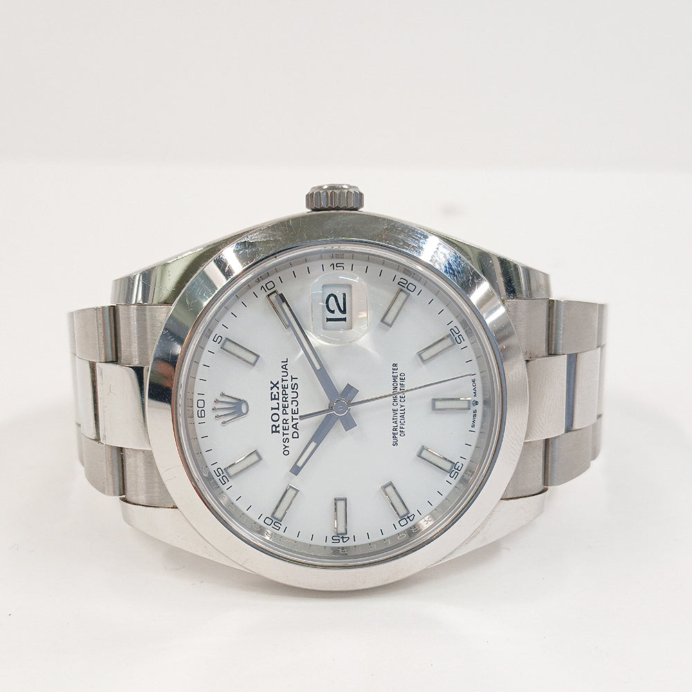 Rolex Datejust 41mm Steel 126300 – White Dial