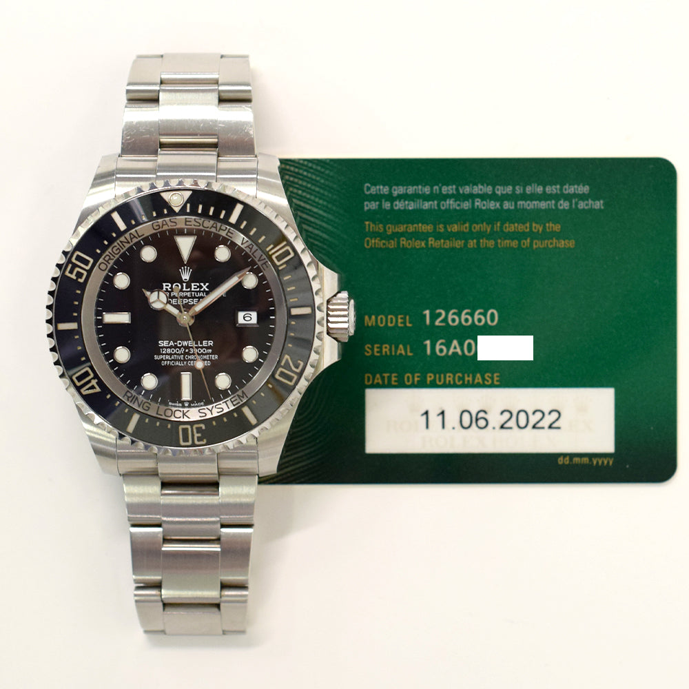 Rolex Deepsea 44mm Steel 126660 – Black Dial