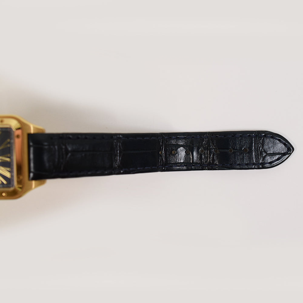 Cartier Santos-Dumont Large Yellow Gold WGSA0077 – Black Roman Dial