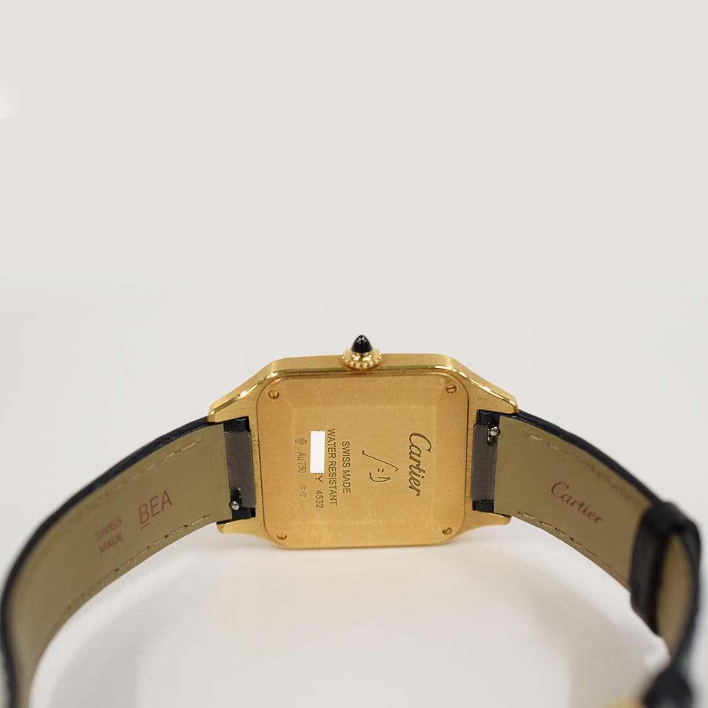 Cartier Santos-Dumont Large Yellow Gold WGSA0077 – Black Roman Dial