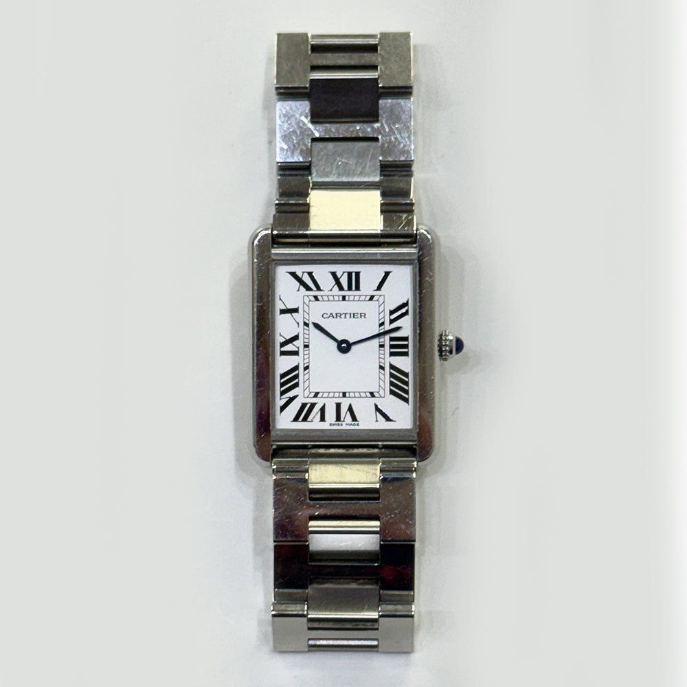 Cartier Tank Solo Large Stainless Steel W5200014 – Silver Roman Dial
