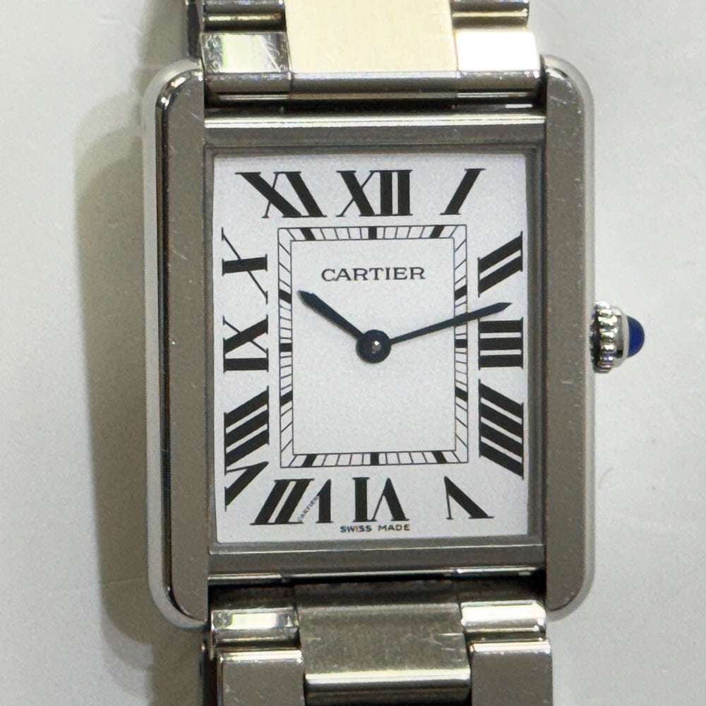Cartier Tank Solo Large Stainless Steel W5200014 – Silver Roman Dial