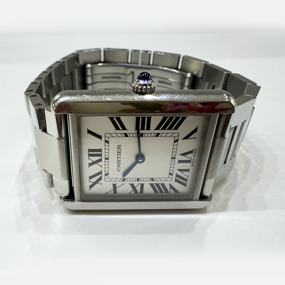 Cartier Tank Solo Large Stainless Steel W5200014 – Silver Roman Dial