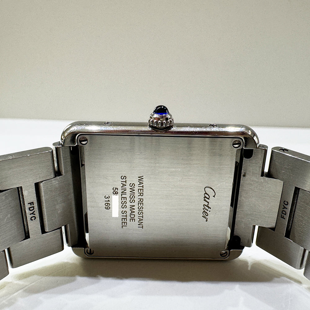 Cartier Tank Solo Large Stainless Steel W5200014 – Silver Roman Dial