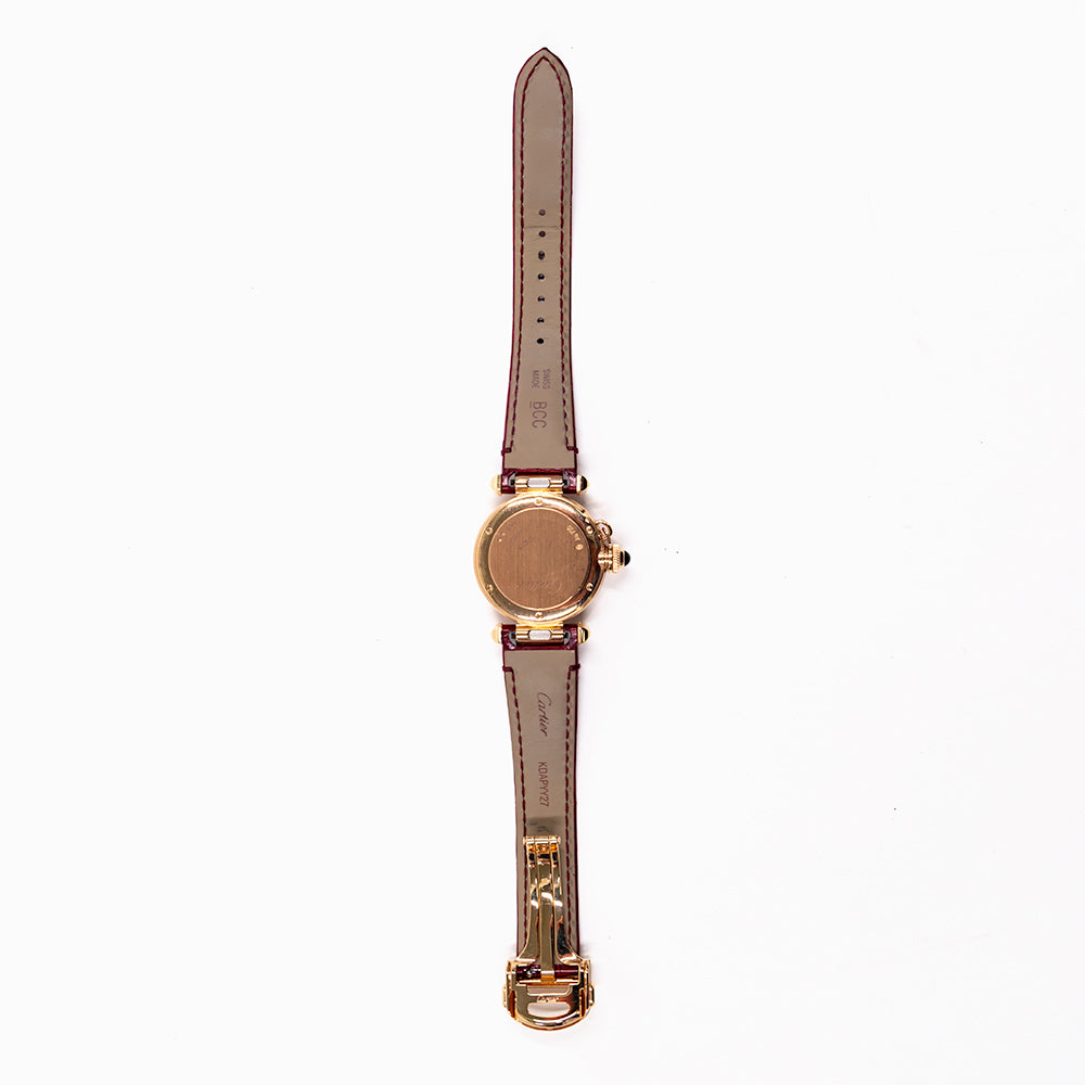 Cartier Pasha de Cartier 30mm Diamond Bezel Rose Gold WJPA0021 – Ivory Dial