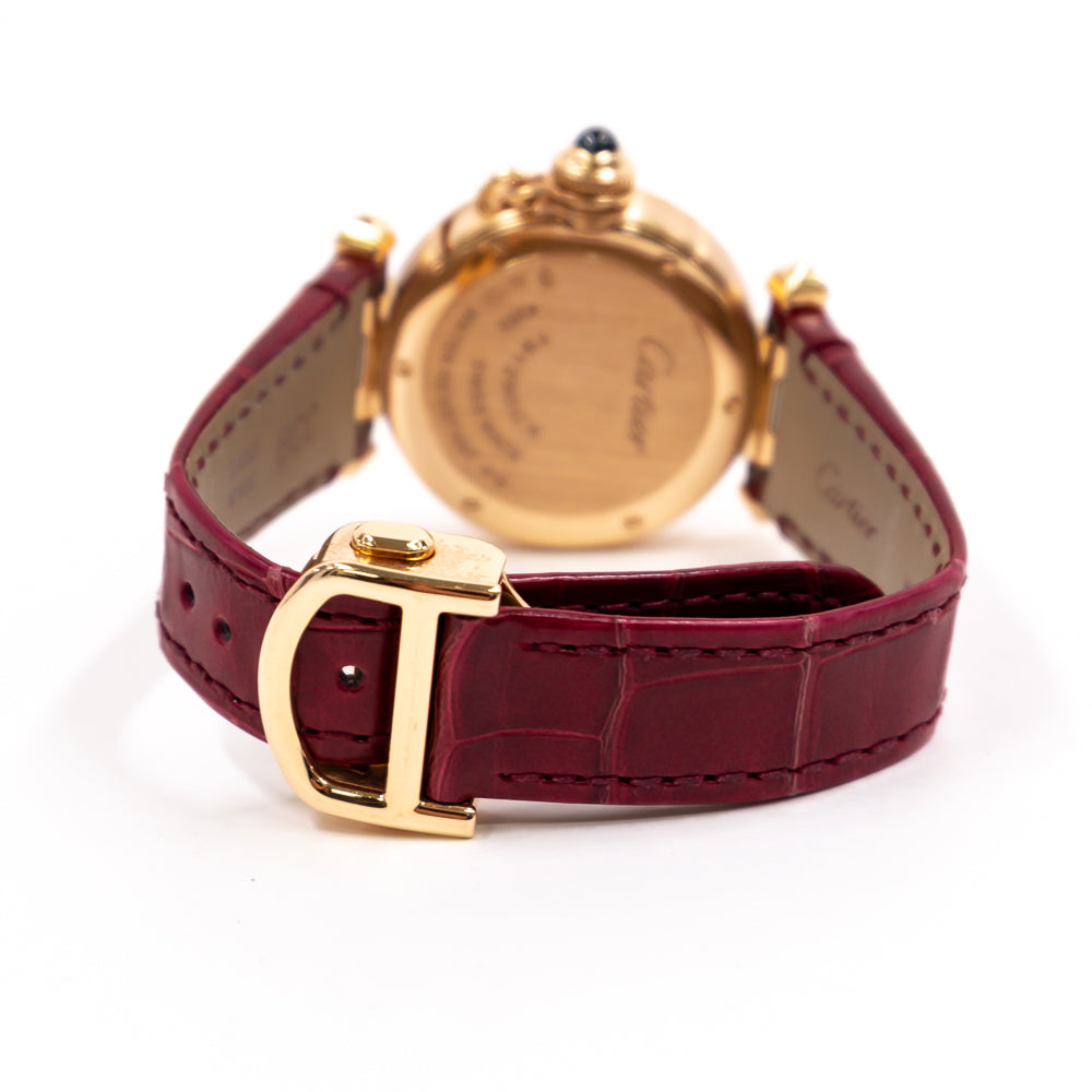 Cartier Pasha de Cartier 30mm Diamond Bezel Rose Gold WJPA0021 – Ivory Dial