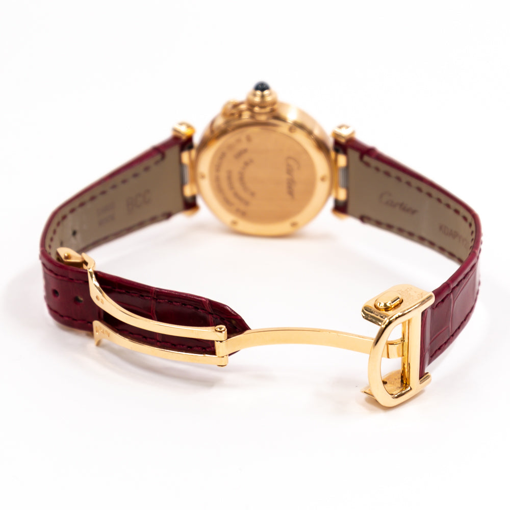 Cartier Pasha de Cartier 30mm Diamond Bezel Rose Gold WJPA0021 – Ivory Dial