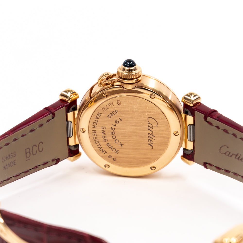 Cartier Pasha de Cartier 30mm Diamond Bezel Rose Gold WJPA0021 – Ivory Dial
