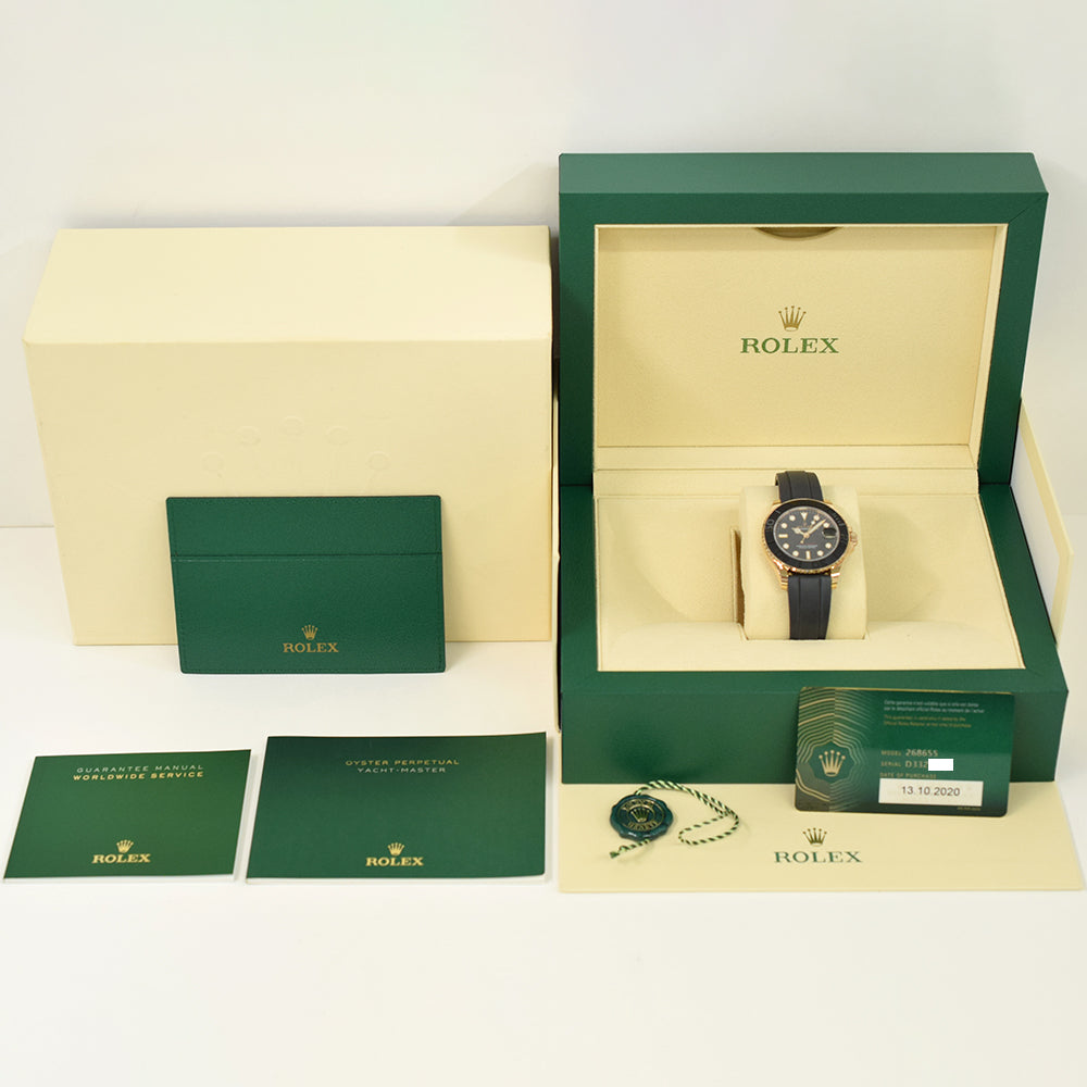 Rolex Yacht-Master 37mm Everose Gold 268655 – Black Dial