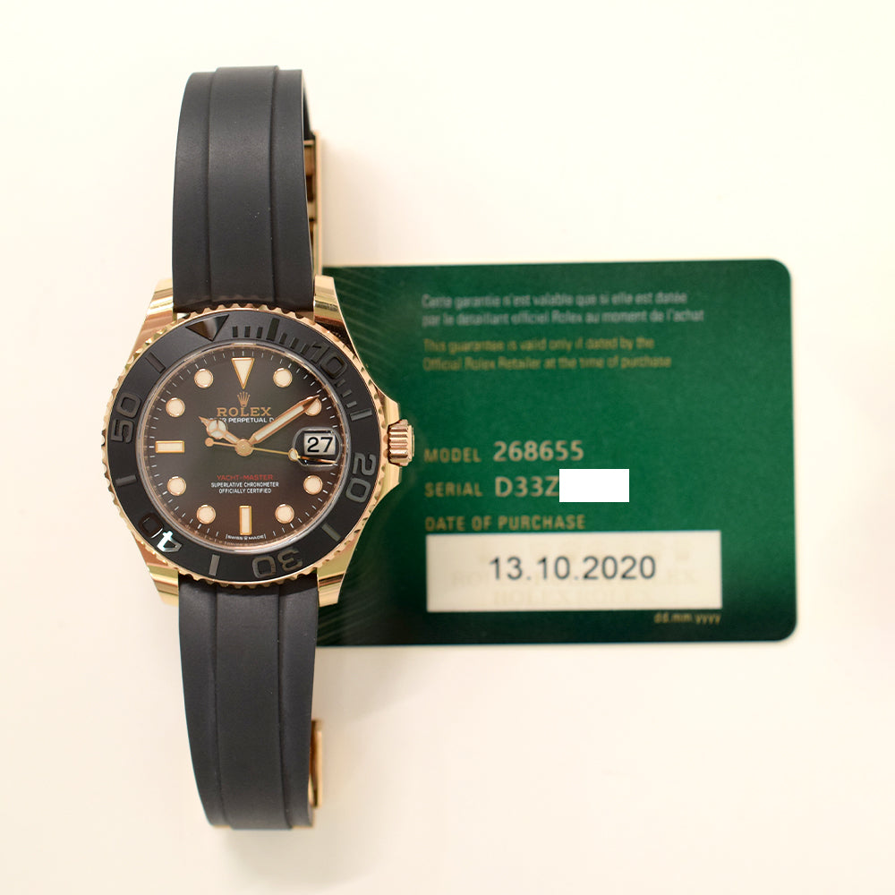 Rolex Yacht-Master 37mm Everose Gold 268655 – Black Dial