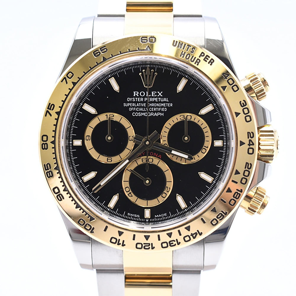 Rolex Cosmograph Daytona 40mm Steel and Yellow Gold 126503 – Black Dial