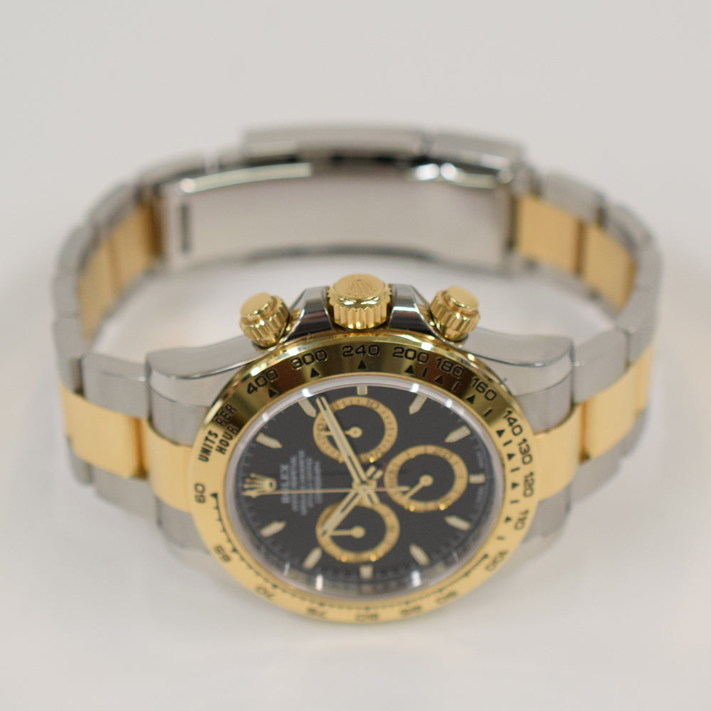 Rolex Cosmograph Daytona 40mm Steel and Yellow Gold 126503 – Black Dial