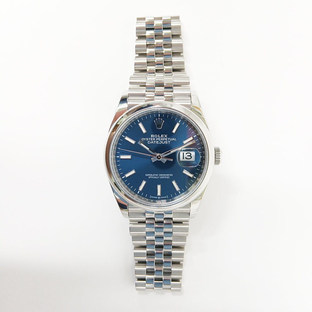 Rolex Datejust 36mm Steel Domed Bezel 126200 – Blue Dial