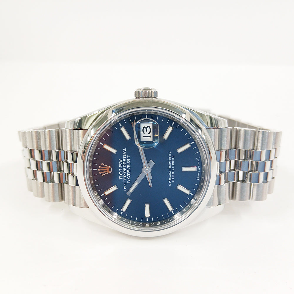 Rolex Datejust 36mm Steel Domed Bezel 126200 – Blue Dial