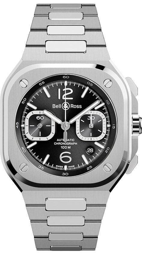 Bell & Ross BR 05 Chrono Black Steel rubber (BR05C-BLC-ST/SRB)