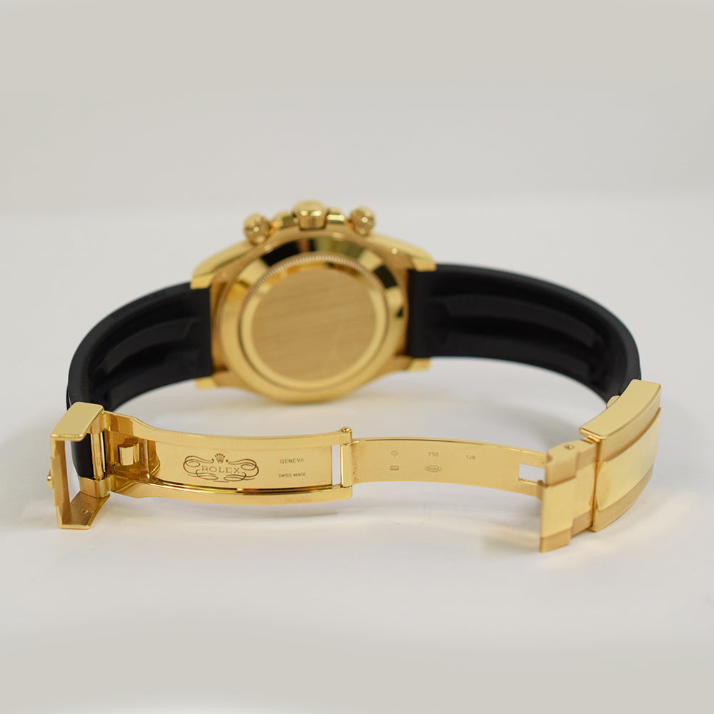 Rolex Cosmograph Daytona 40mm Yellow Gold 116518LN – Black Diamond Dial