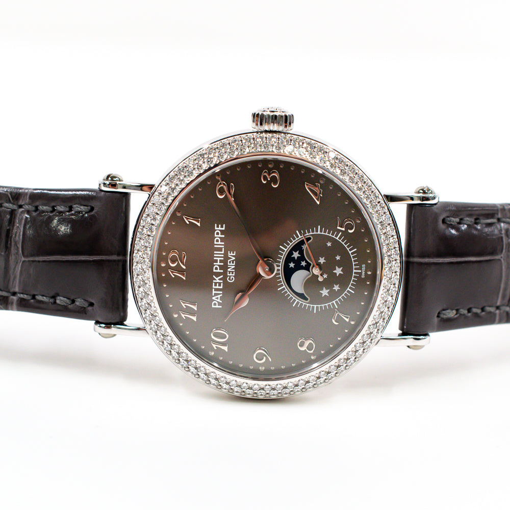 Patek Philippe Complications Moon Phase 33mm White Gold 7121/200G-010 – Grey Arabic Dial