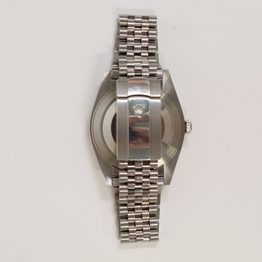 Rolex Datejust 41mm Steel and White Gold Fluted Bezel 126334 – Black Dial