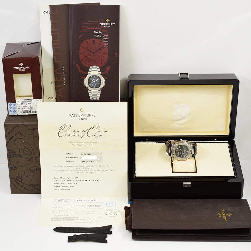 Patek Philippe Nautilus Moon Phase 40mm 5712G-001 – Grey Dial
