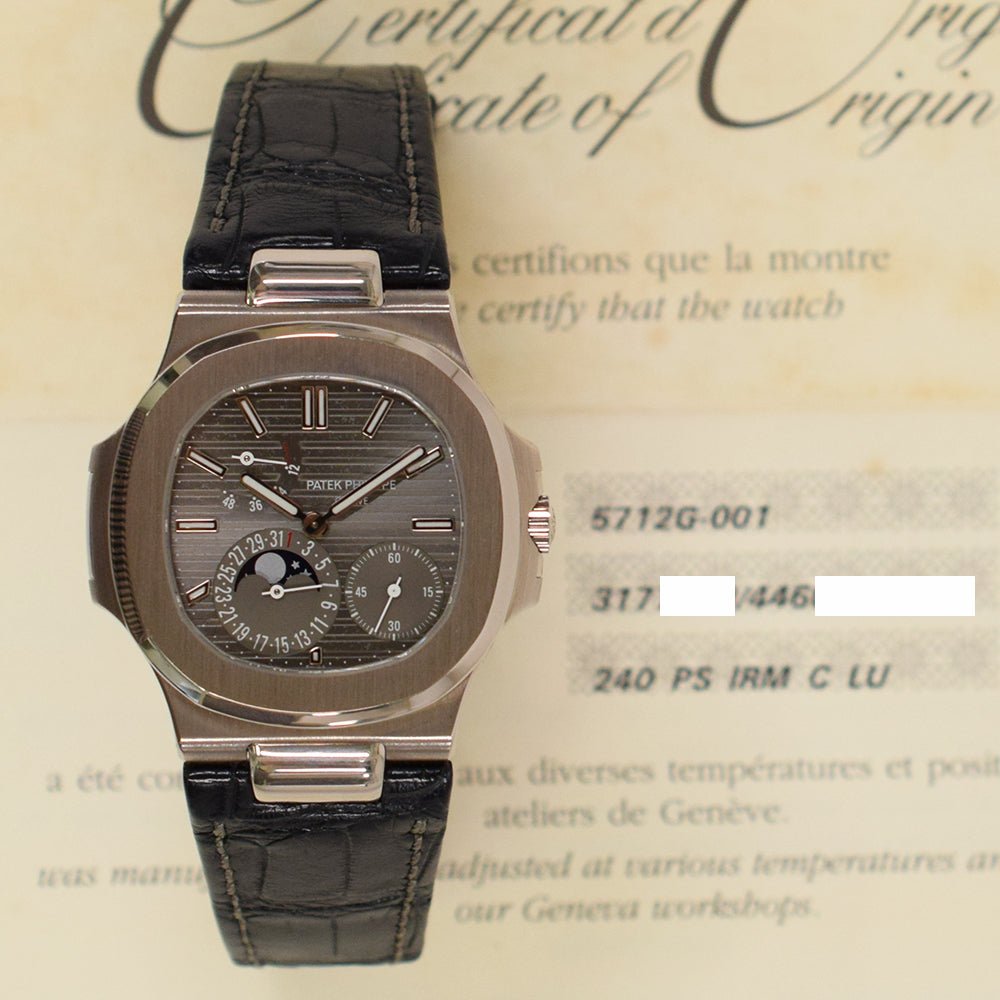 Patek Philippe Nautilus Moon Phase 40mm 5712G-001 – Grey Dial