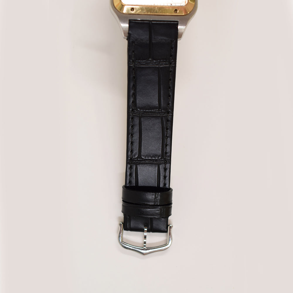 Cartier Santos-Dumont XL Steel and Rose Gold W2SA0017 – Silver Roman Dial