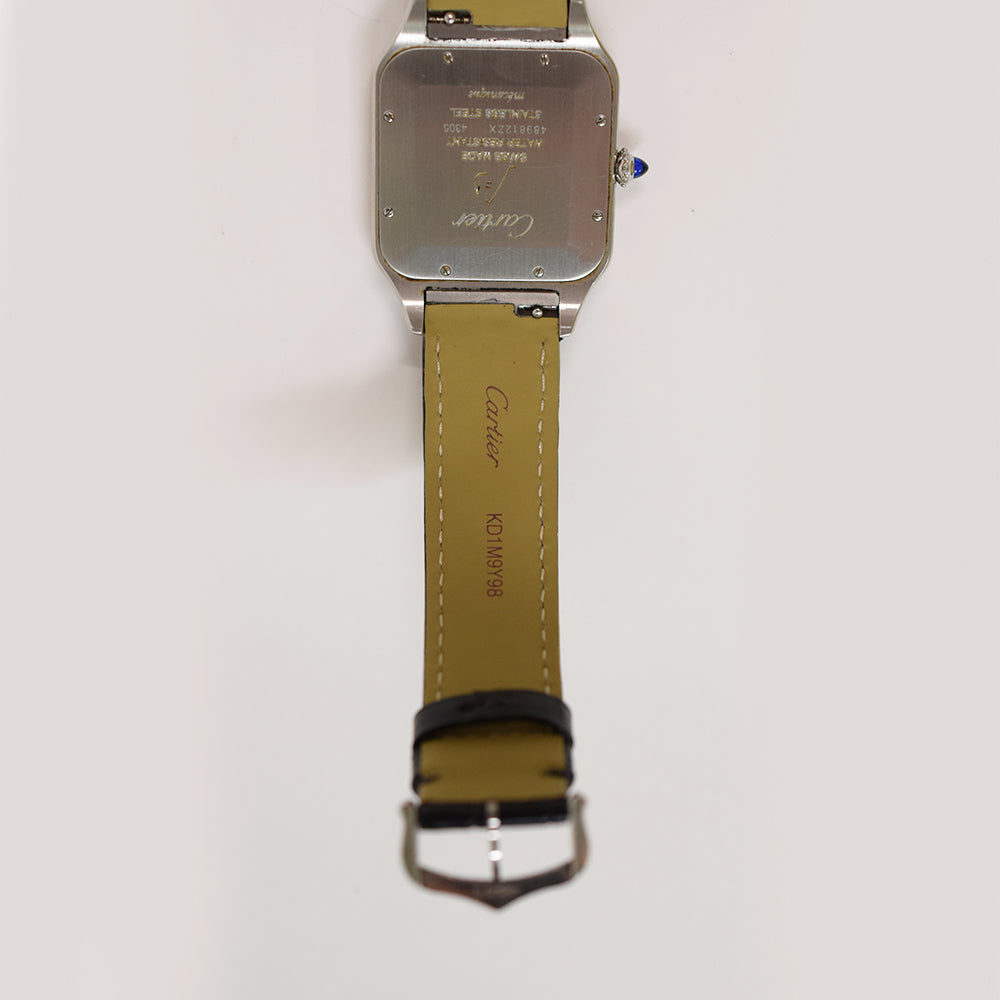 Cartier Santos-Dumont XL Steel and Rose Gold W2SA0017 – Silver Roman Dial