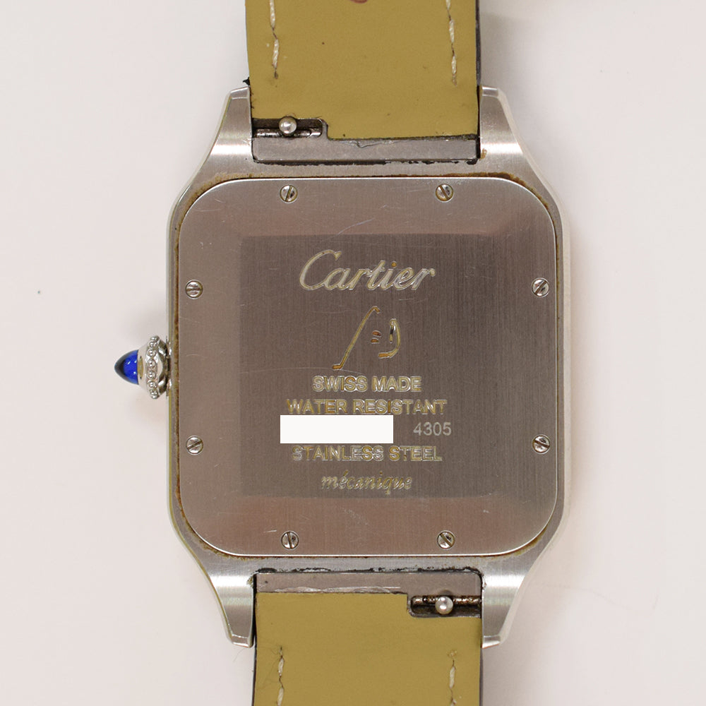 Cartier Santos-Dumont XL Steel and Rose Gold W2SA0017 – Silver Roman Dial