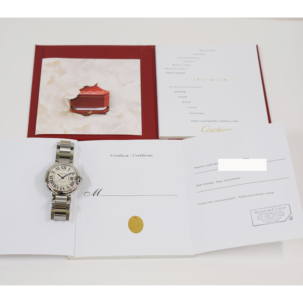 Cartier Ballon Bleu 36mm Steel W6920046 – Silver Roman Dial