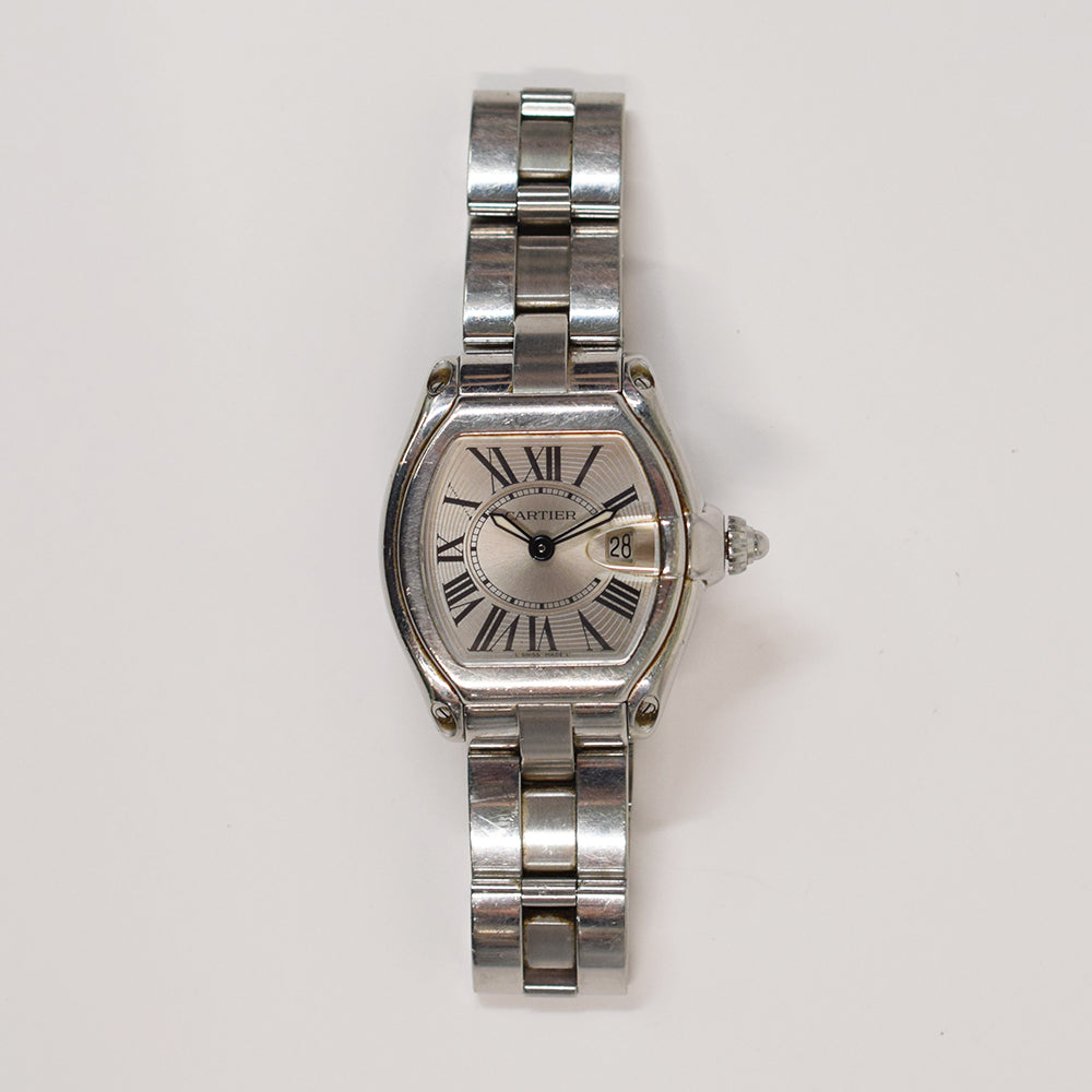Cartier Roadster Steel 36.5mm x 30.5mm W62016V3 – Silver Roman Dial