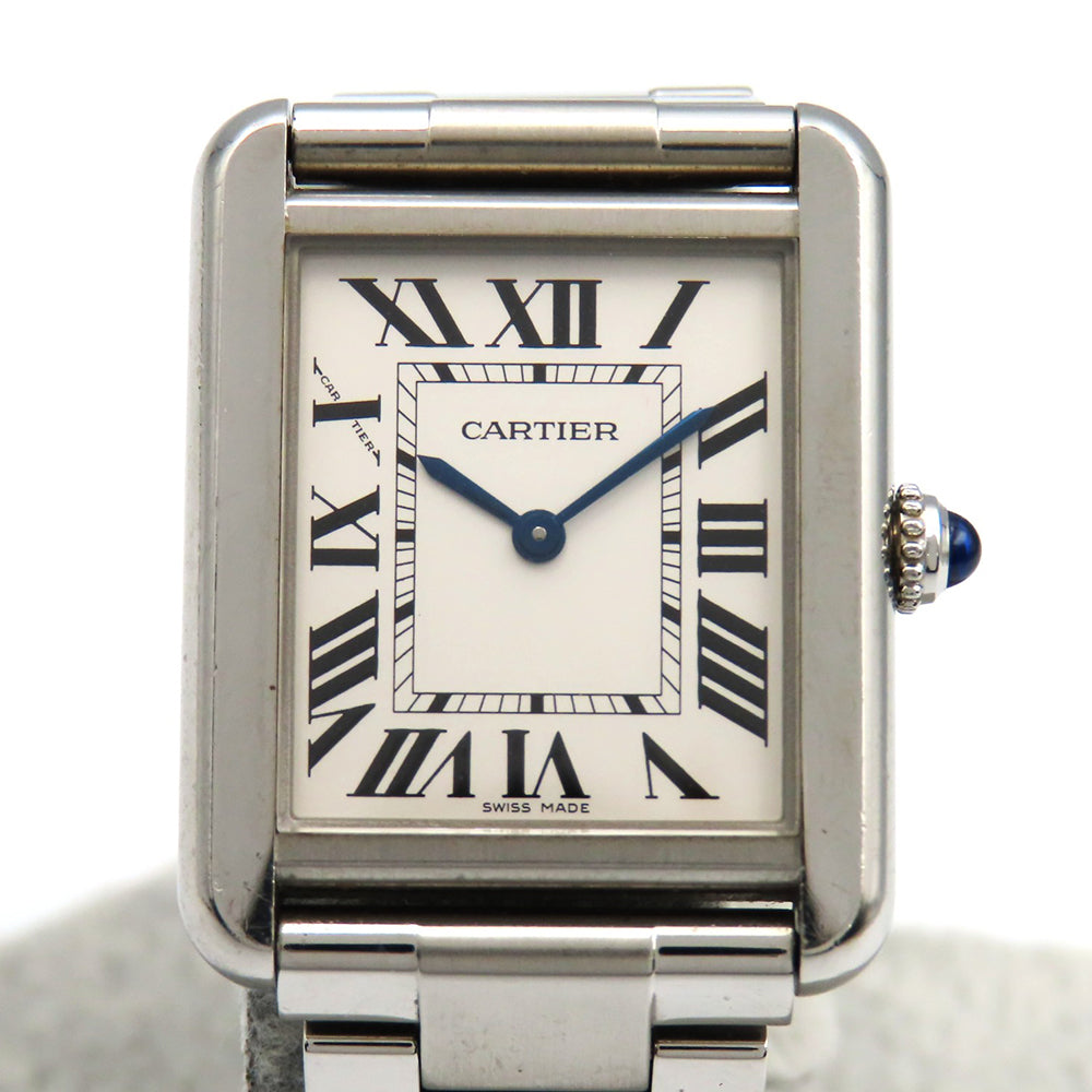 Cartier Tank Solo Small Stainless Steel W5200013 – Silver Roman Dial
