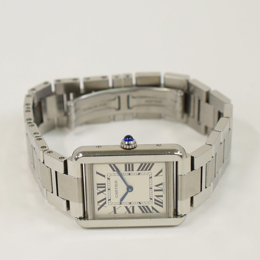 Cartier Tank Solo Small Stainless Steel W5200013 – Silver Roman Dial
