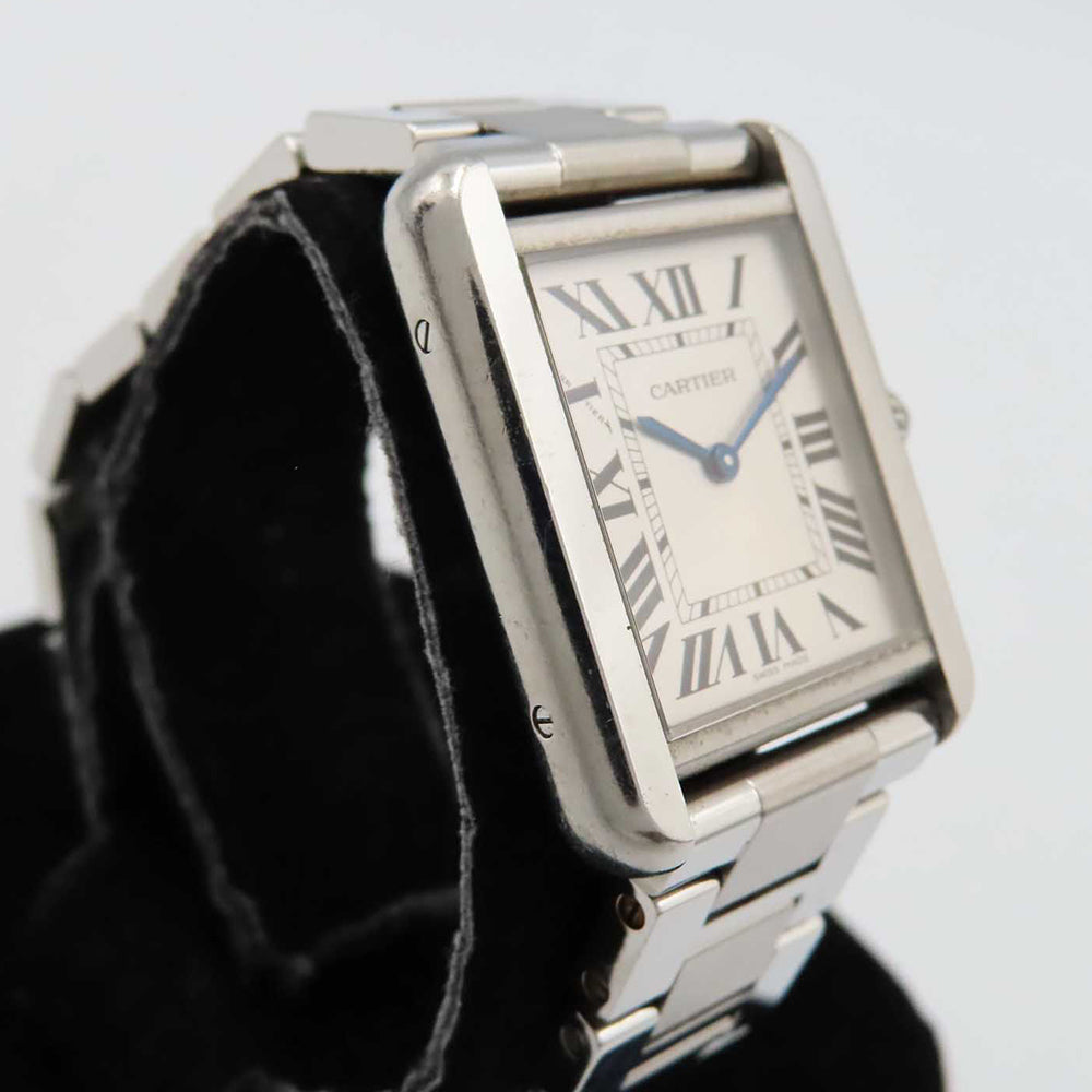 Cartier Tank Solo Small Stainless Steel W5200013 – Silver Roman Dial