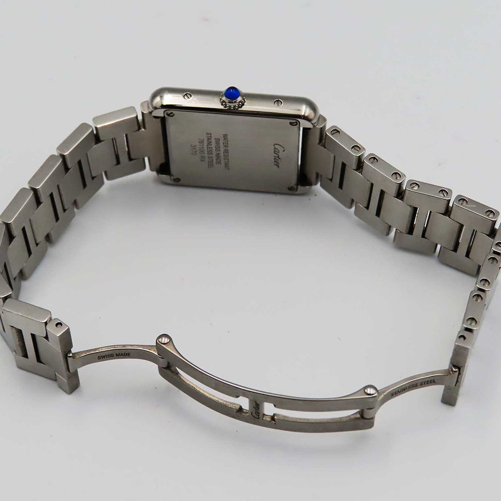 Cartier Tank Solo Small Stainless Steel W5200013 – Silver Roman Dial