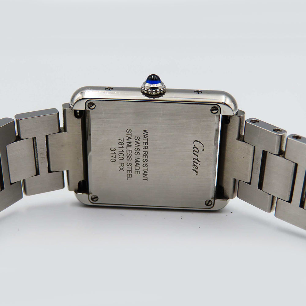 Cartier Tank Solo Small Stainless Steel W5200013 – Silver Roman Dial