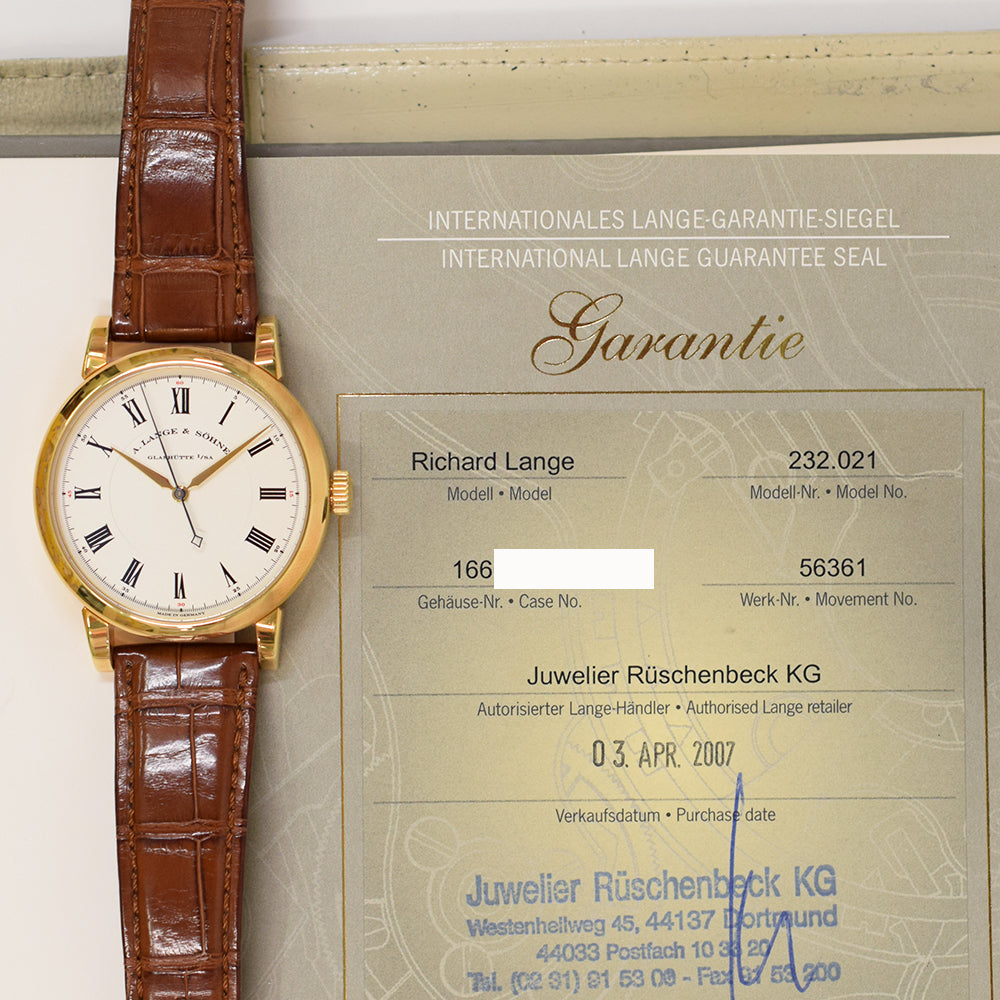 A. Lange & Söhne Richard Lange 40mm 232.021 – White Roman Dial
