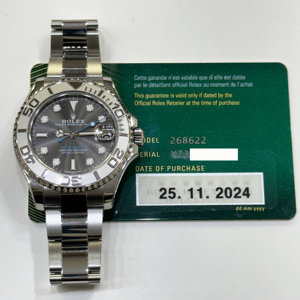Rolex Yacht-Master 37mm Rolesium 268622 – Grey Dial