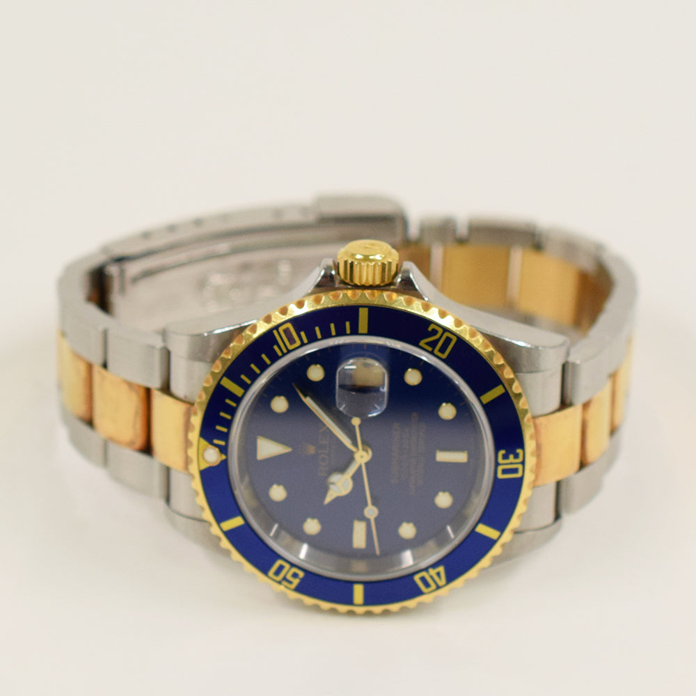 Rolex Submariner Date 40mm Steel and Yellow Gold 16613 – Blue Dial