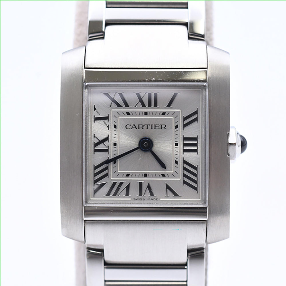 Cartier Tank Française Small 25.7mm x 21.2mm WSTA0129 – Silver Roman Dial