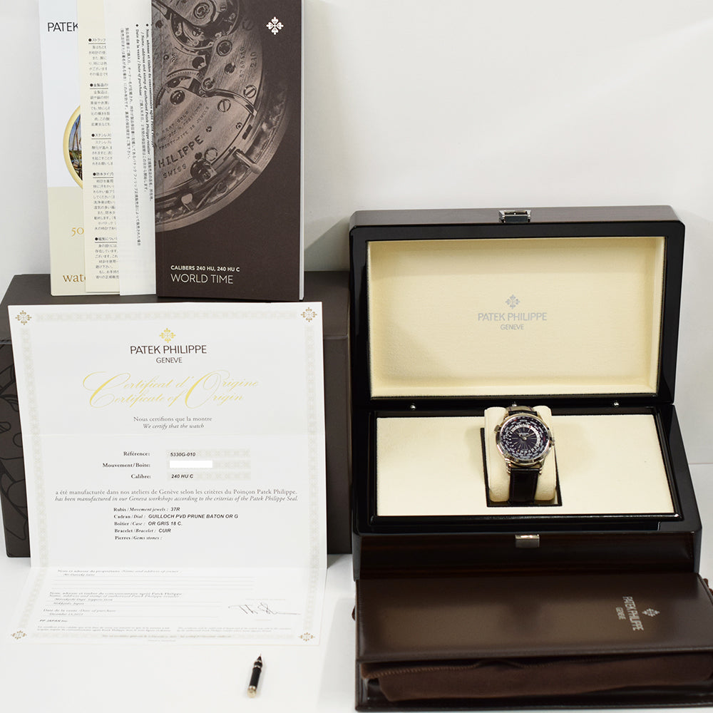 Patek Philippe World Time Date 40mm 5330G-010 – Purple Dial