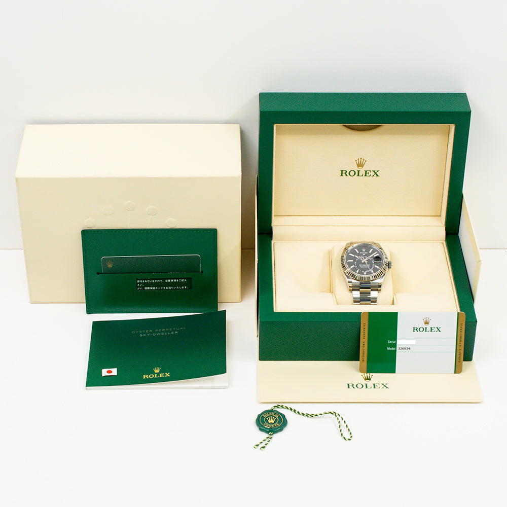 Rolex Sky-Dweller 42mm Steel and White Gold 326934 – Black Dial