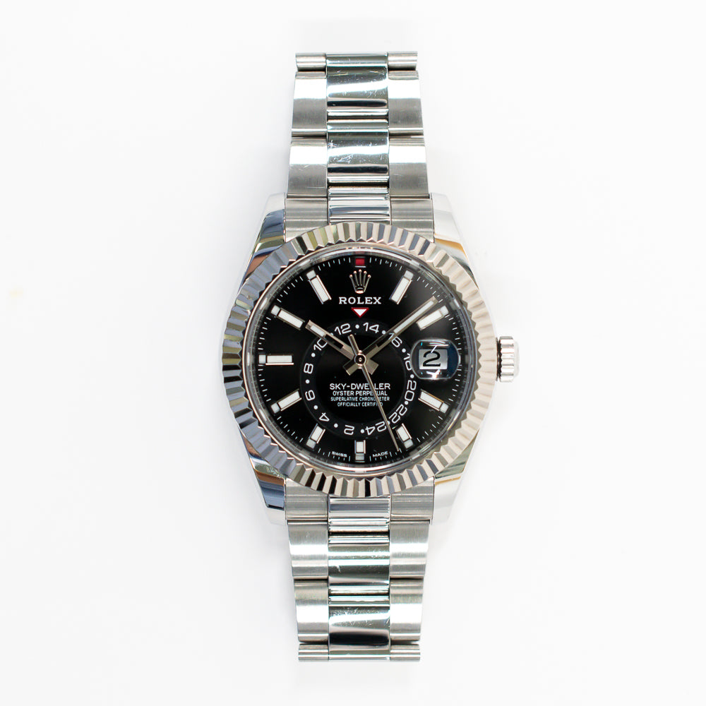 Rolex Sky-Dweller 42mm Steel and White Gold 326934 – Black Dial